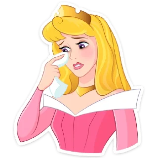 😭 emoji Принцесса Аврора Telegram sticker 20 of 36