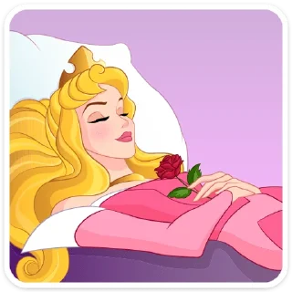 😴 emoji Принцесса Аврора Telegram sticker 10 of 36