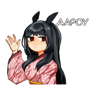 👋 emoji Кисумэ - @tg_sticks Telegram sticker 10 of 18