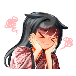 🤭 emoji Кисумэ - @tg_sticks Telegram sticker 7 of 18