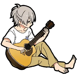 🎸 emoji Хаката-кун @Nyasticks Telegram sticker 24 of 41
