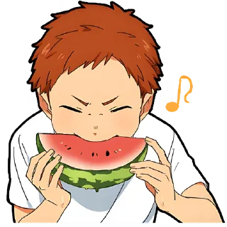 🍉 emoji Летний-кун @Nyasticks Telegram sticker 17 of 41