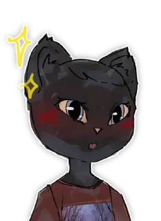 😳 emoji Кот Telegram sticker 12 of 24
