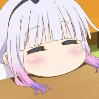 😴 emoji ♡Kanna Kamui! Telegram sticker 8 of 47