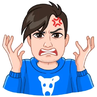 😠 emoji Мои vmoji Telegram sticker 15 of 38