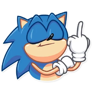 🖕 emoji Sonic Telegram sticker 8 of 30