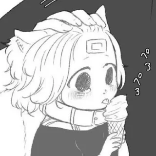 🍦 emoji Манджиро сучка/стикеры Telegram sticker 7 of 46
