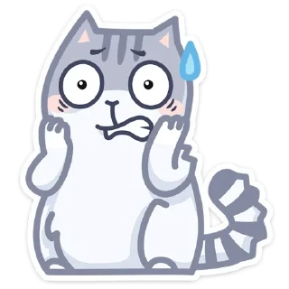😰 emoji Серый Персик Telegram sticker 12 of 49