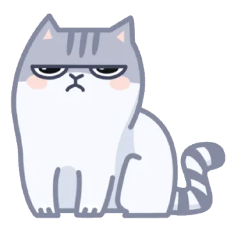 😒 emoji серый персик Telegram sticker 18 of 49
