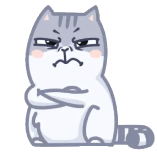 😤 emoji серый персик Telegram sticker 15 of 49