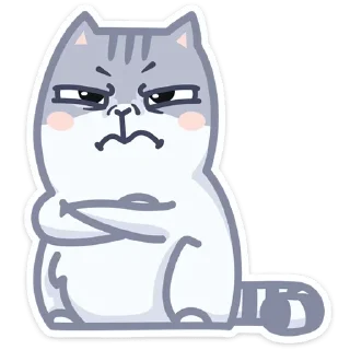 😤 emoji Серый Персик Telegram sticker 14 of 49
