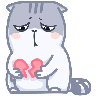 💔 emoji серый персик Telegram sticker 18 of 50
