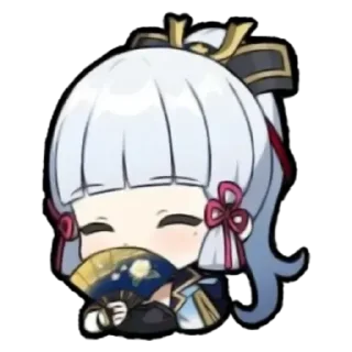 💚 emoji Genshin Impact chibi Telegram sticker 5 of 30