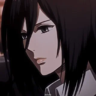 🥀 emoji Mikasa🥀 Telegram sticker 6 of 50