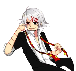 ❤️ emoji Токийский гуль @anime_Stickerr Telegram sticker 24 of 27