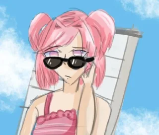😎 emoji cringedraw Telegram sticker 2 of 14