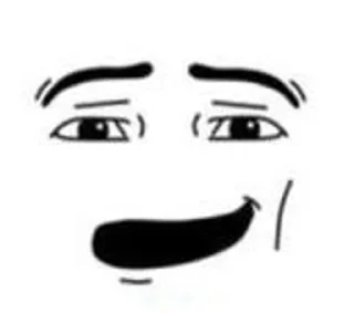 🥴 emoji Roblox man face Telegram sticker 20 of 23