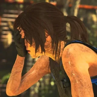Sticker from lara croft