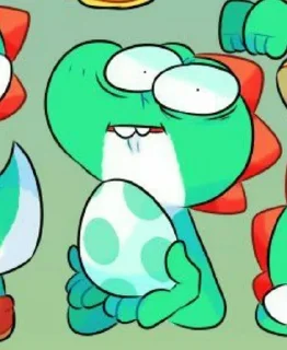 😶 emoji Yoshi Telegram sticker 12 of 17