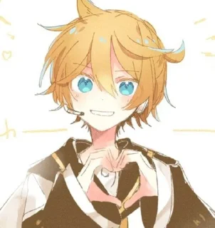 📳 emoji Кагамине Лен💛купите мне комп Telegram sticker 17 of 56