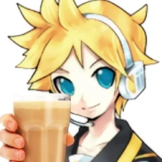 📳 emoji Кагамине Лен💛купите мне комп Telegram sticker 8 of 56