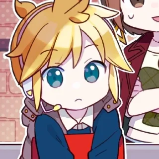 📳 emoji Кагамине Лен💛купите мне комп Telegram sticker 13 of 56