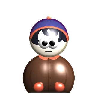 🌟 emoji South park in shock Telegram sticker 6 of 6