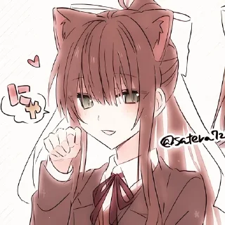 🌟 emoji Моника @Aimee_omoide Telegram sticker 12 of 120