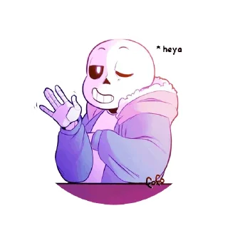👋 emoji Sans Undertale Telegram sticker 1 of 35