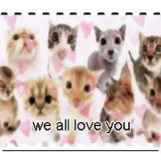 🫥 emoji Cringe and cats Telegram sticker 13 of 98