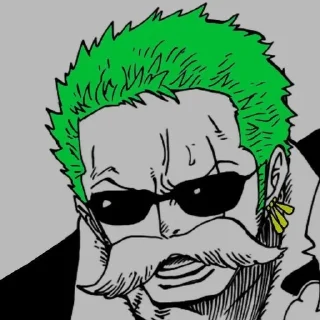 🌟 emoji RORONOA ZORO @GIFSHIGETSUSTICK Telegram sticker 19 of 58