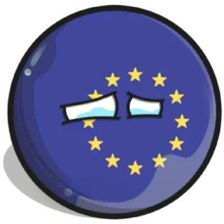 😭 emoji Countryballs Telegram sticker 16 of 17