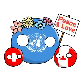 ☮️ emoji Countryballs Telegram sticker 5 of 62