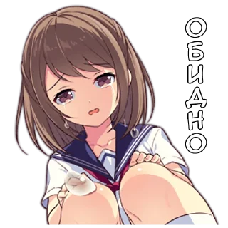 😔 emoji Менхера-тян @nyasticks Telegram sticker 5 of 35