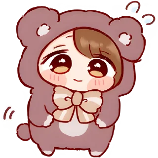 😇 emoji Кума-чан @Nyasticks Telegram sticker 23 of 25