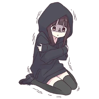 😞 emoji Менхера-чан (большая) @nyasticks Telegram sticker 14 of 41