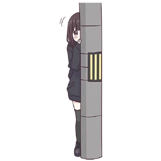 🤨 emoji Менхера-чан (большая) @nyasticks Telegram sticker 9 of 41