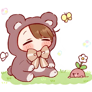 😊 emoji Кума-чан @Nyasticks Telegram sticker 7 of 25