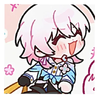 🥴 emoji March 7th Telegram sticker 9 of 30
