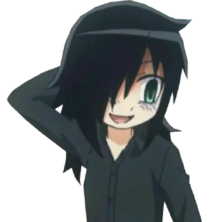 😅 emoji Tomoko by @clicker_yo Telegram sticker 11 of 55
