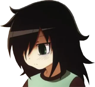 🙁 emoji Tomoko by @clicker_yo Telegram sticker 9 of 55