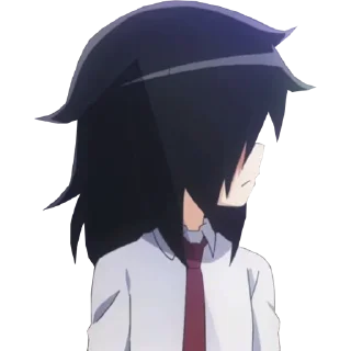 😕 emoji Tomoko by @clicker_yo Telegram sticker 13 of 55