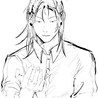 ✋ emoji Гето Сугуру/Geto Suguru @driedsalmon Telegram sticker 12 of 120