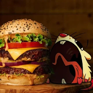 🍔 emoji слушай а ты случайно не Telegram sticker 6 of 22
