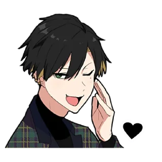 🖤 emoji Злой-кун 2 @nyasticks Telegram sticker 5 of 41
