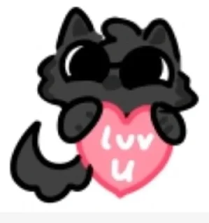 🐈‍⬛ emoji кит Telegram sticker 7 of 8