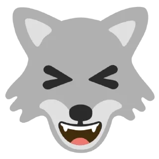 😆 emoji Awoo-ing around 1 Telegram sticker 11 of 118