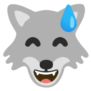 😅 emoji Awoo-ing around 1 Telegram sticker 14 of 118