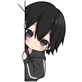 👀 emoji ꒰.  ◜ ˕◝ ꒱ はい   ┈   @Kenai_1 Telegram sticker 8 of 8