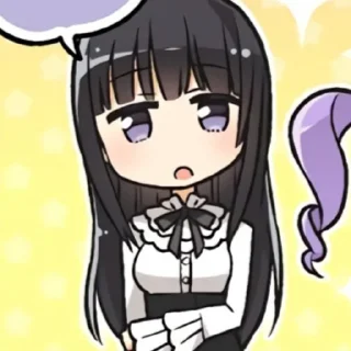 🤨 emoji Rinko Shirokane | @strawberrymilkiss Telegram sticker 20 of 39